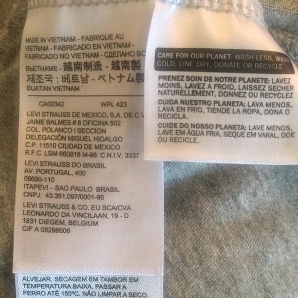 LEVIS gray logo t-shirt - Picture 9 of 12